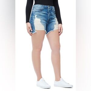 NWT Good American Distressed Shorts Bombshell